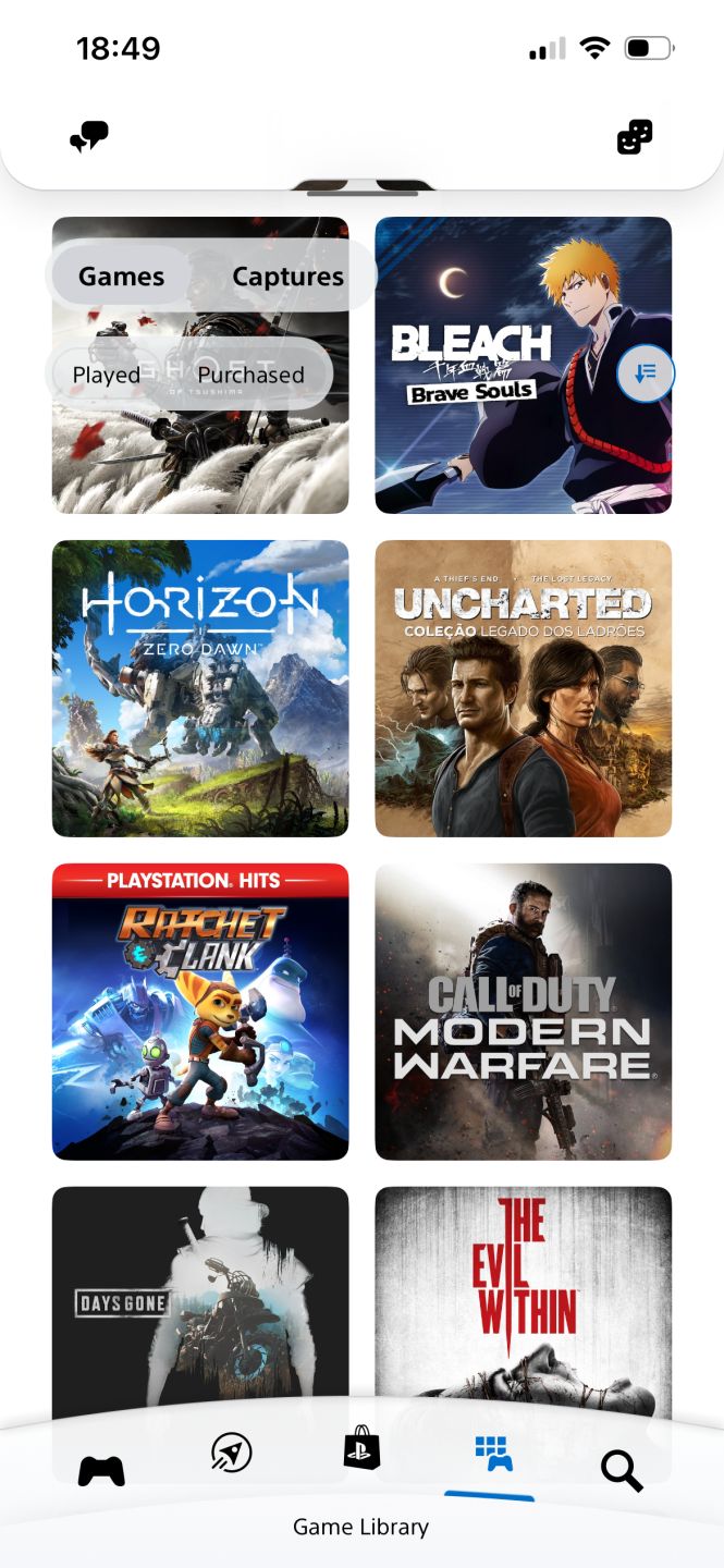 Conta PlayStation com 12 jogos