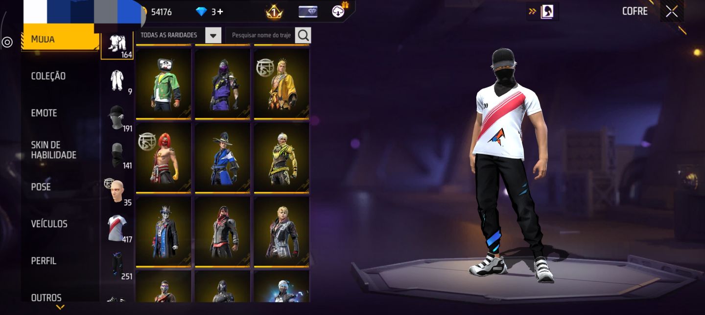CONTA FF PARA SAIR RAPIDO | NARUTO | VIGILANTE E OUTRAS SKINS RARAS