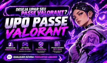 Upo Passe de Batalha Valorant / Jogo na Sua Conta / Upar Passe