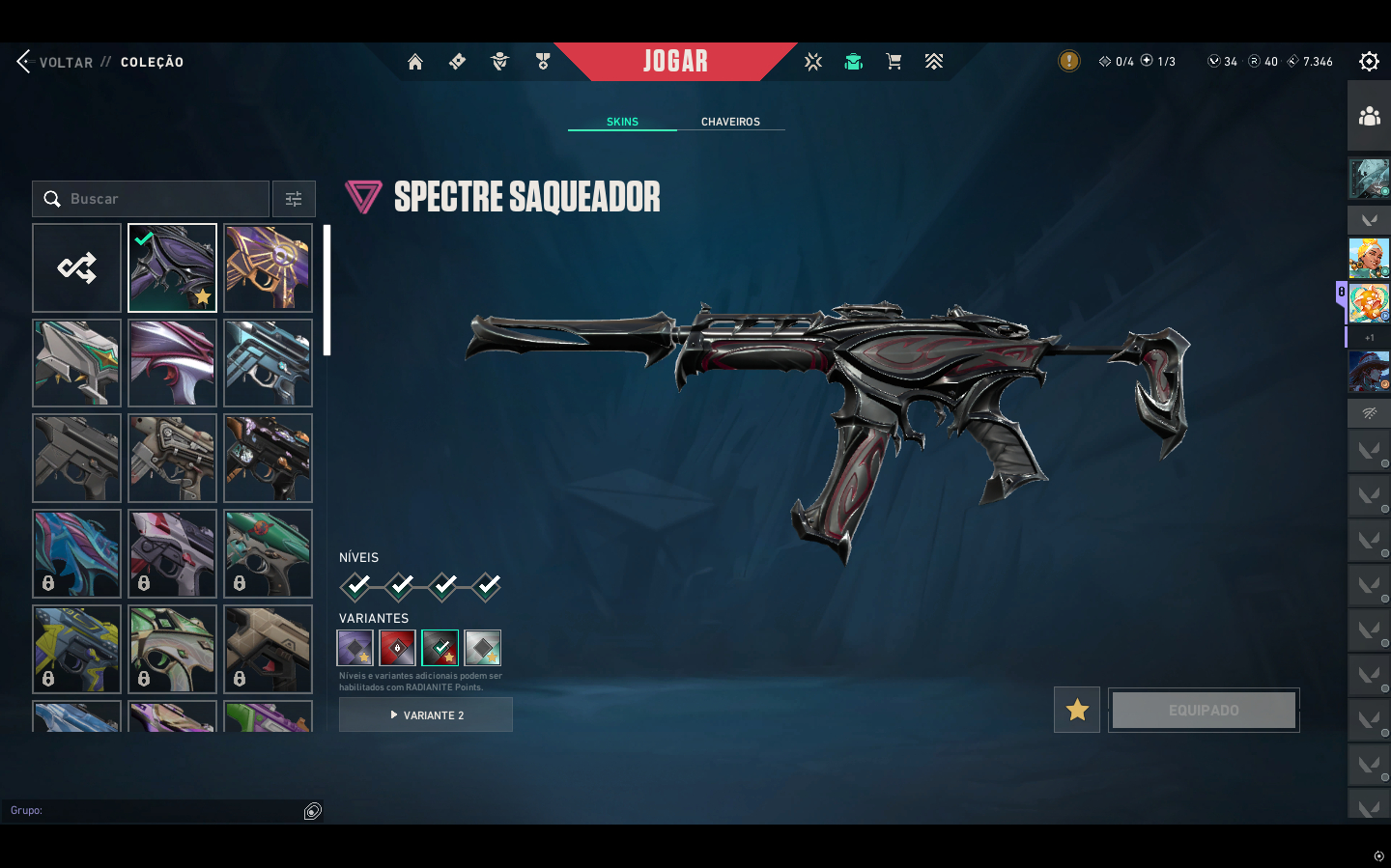 Conta Valorant Full Skins Raras + Facas | Alto Nível | R$1.500 (Negociável)