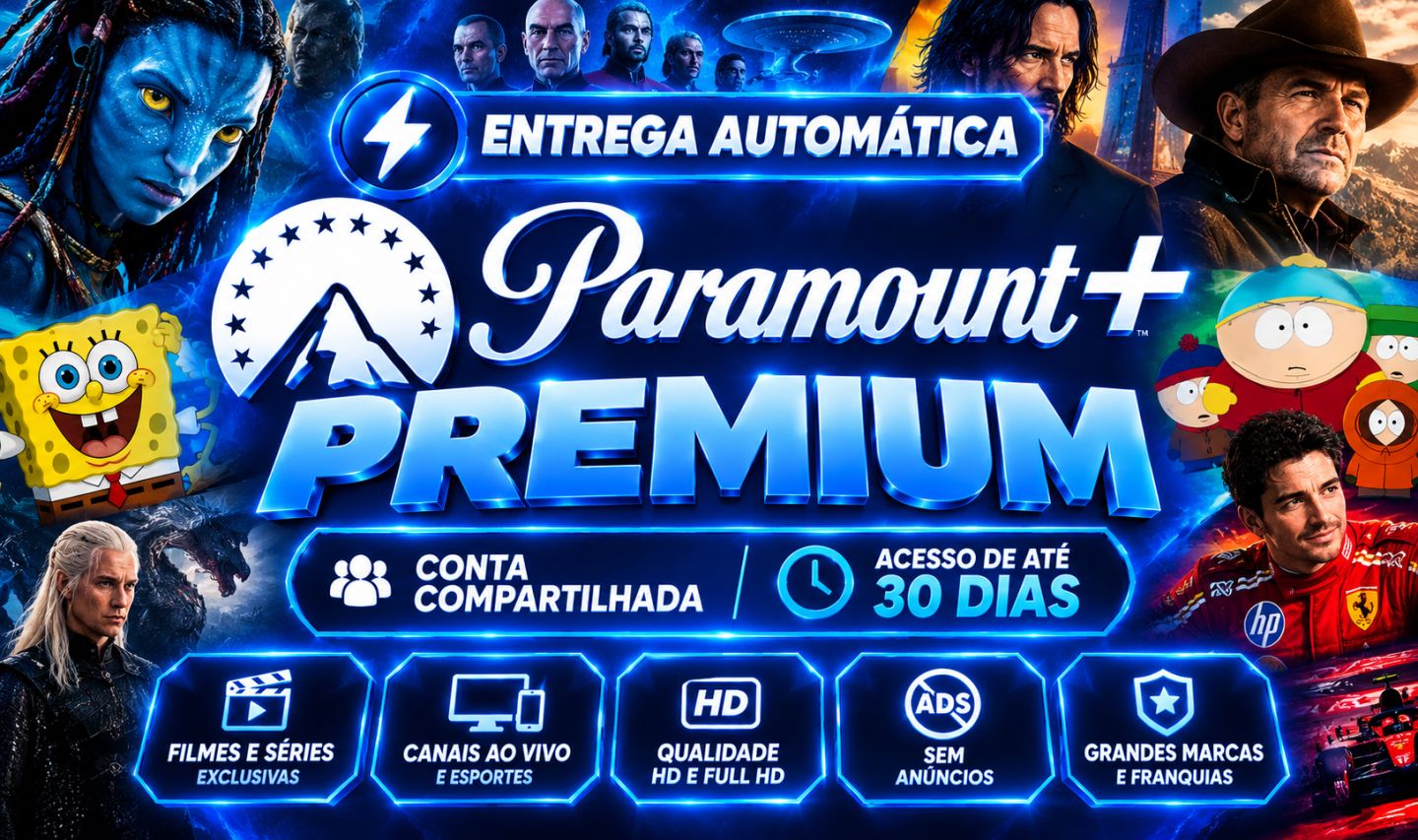PARAMOUNT+ Acesso compartilhado por 30 dias / ENTREGA AUTOMATICA
