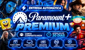 PARAMOUNT+ Acesso compartilhado por 30 dias / ENTREGA AUTOMATICA