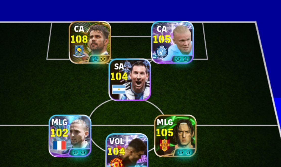 CONTA COM 3205 DE FORÇA COM HAALAND E CASEMIRO SHOW TIME, DIEGO COSTA E TOTTI