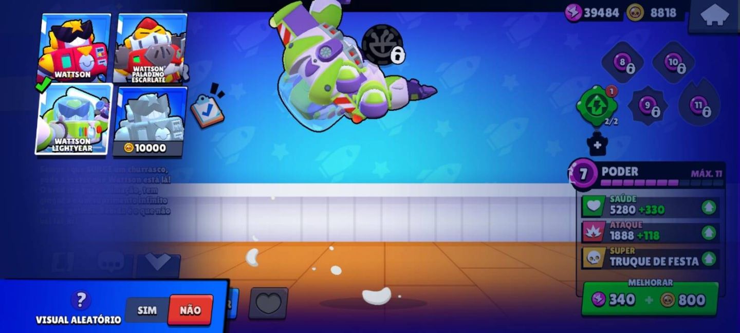 CONTA BRAWL STARS SHELLY ESTELAR 2018