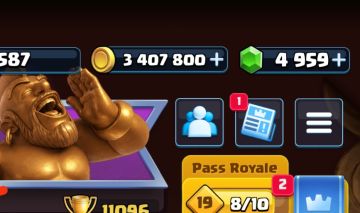 CONTA DE CLASH ROYALE, 11K DE TROFÉUS, 5k de GEMAS