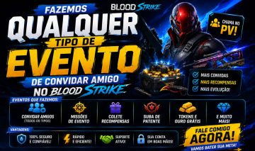 Eventos de Convidar Amigos no Blood Strike
