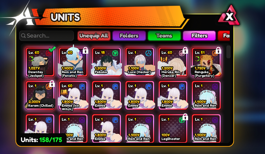 Conta 2 (Monarch) Sung Jin-woo & Igris + Chain Anime Vanguards + Gogeta SS4