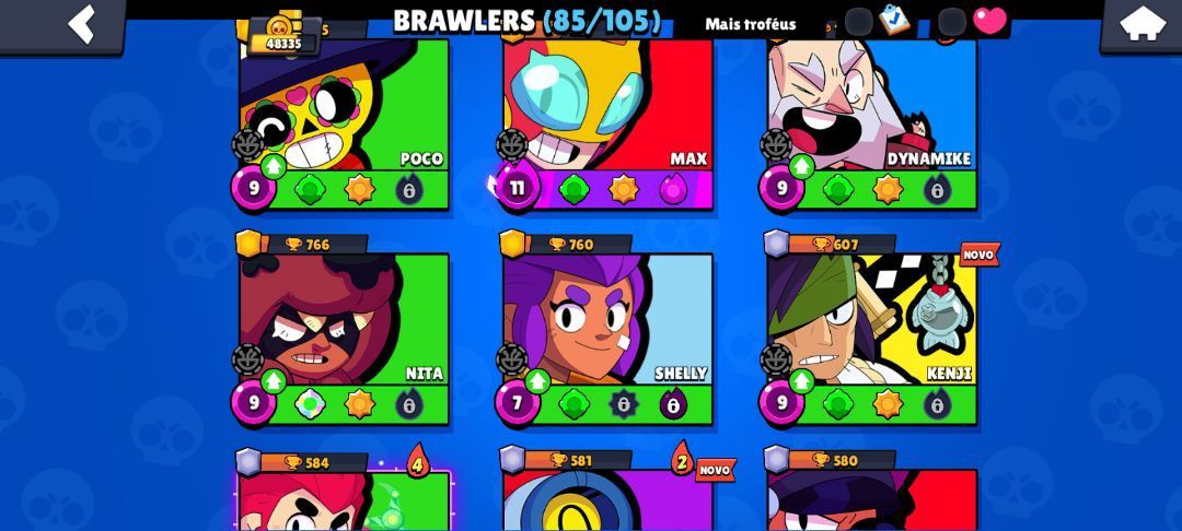[BRINDE ESPECIAL] Brawl Stars 48K Troféus + Clash Royale 9K Troféus