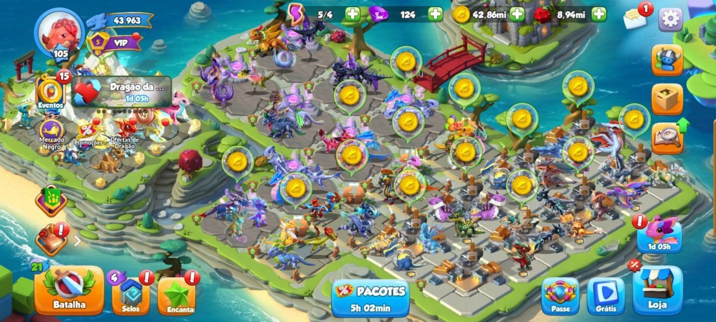 CONTA DRAGON MANIA VENDA