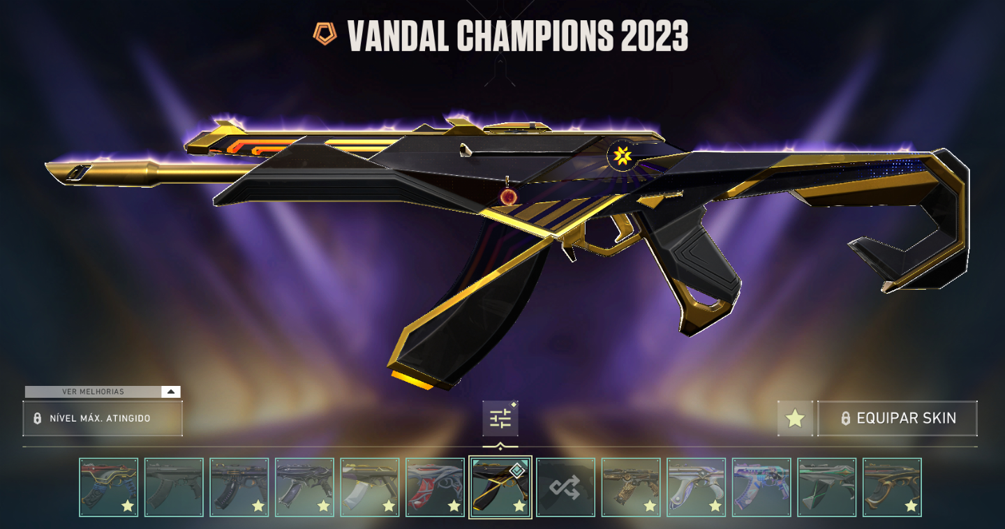 CONTA VALORANT MAIS DE R$ 3K GASTOS MUITAS SKINS - VANDAL CHAMPIONS 2023