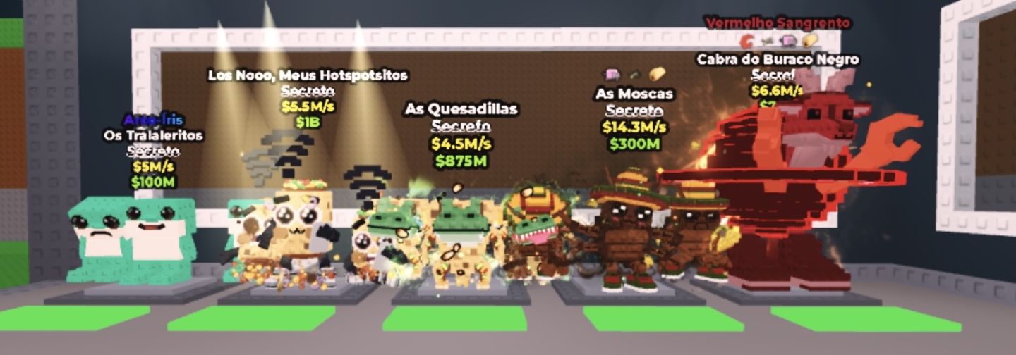 Combo de conta foçada em brainrot