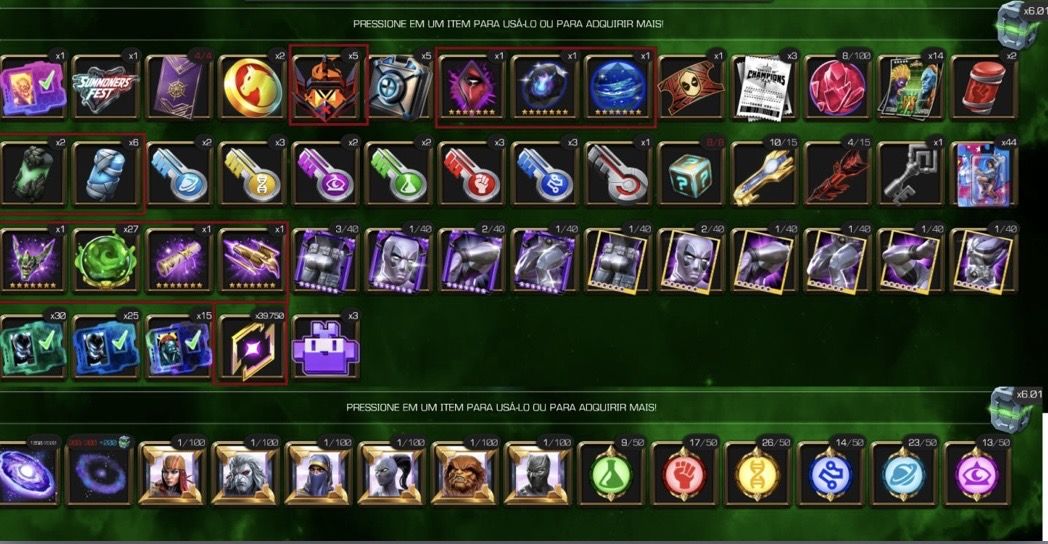 Conta Marvel Torneio de Campeões Nível 66 Marvel Contest of Champions Account
