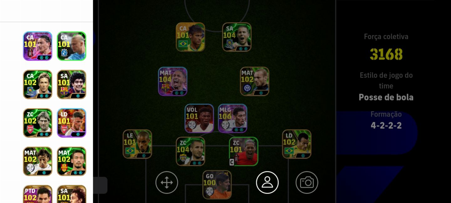CONTA EFOOTBALL 3168 DE FORÇA