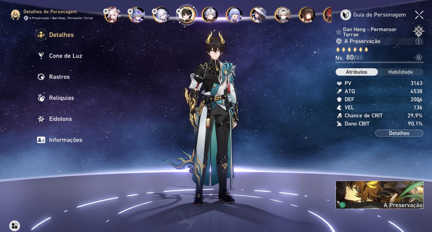 Conta endgame Honkai star rail hsr Time euforia muito forte e muito + eidolons