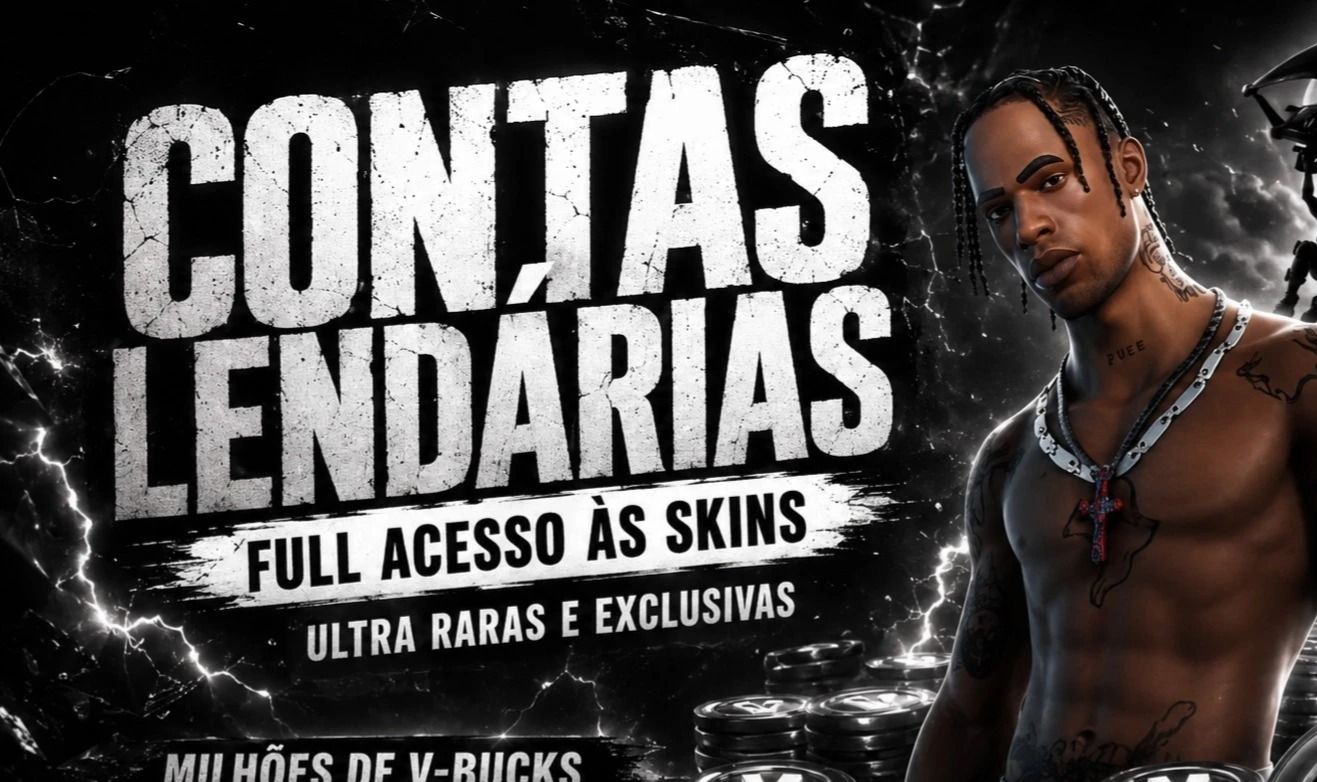 Conta Fortnite com Skins Raras|vbucks|travis|mlrpreço da Ggmax! Variedade Skins