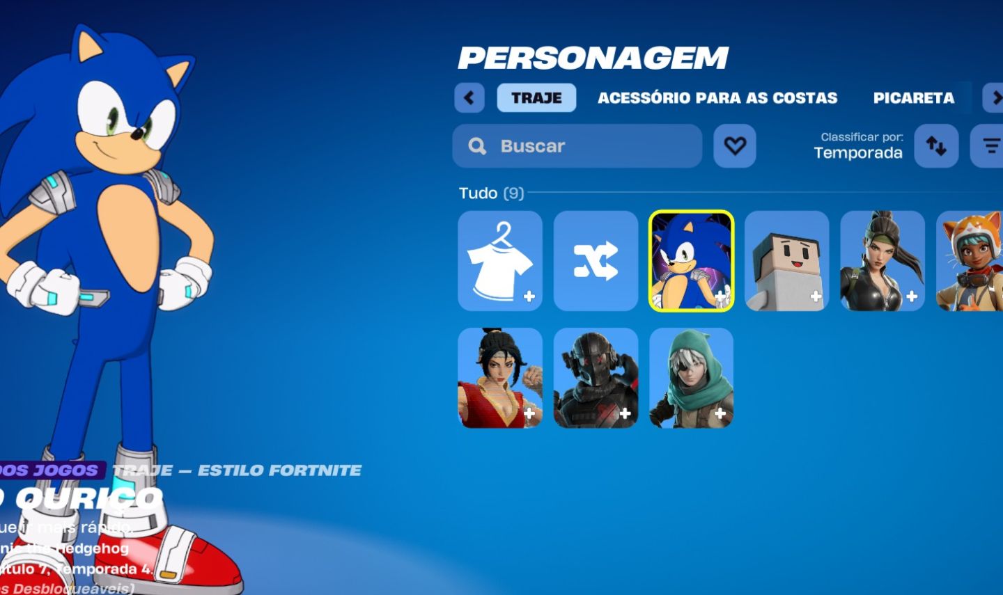 Conta Fortnite c/ 600 v-bucks e Primeiro e-mail