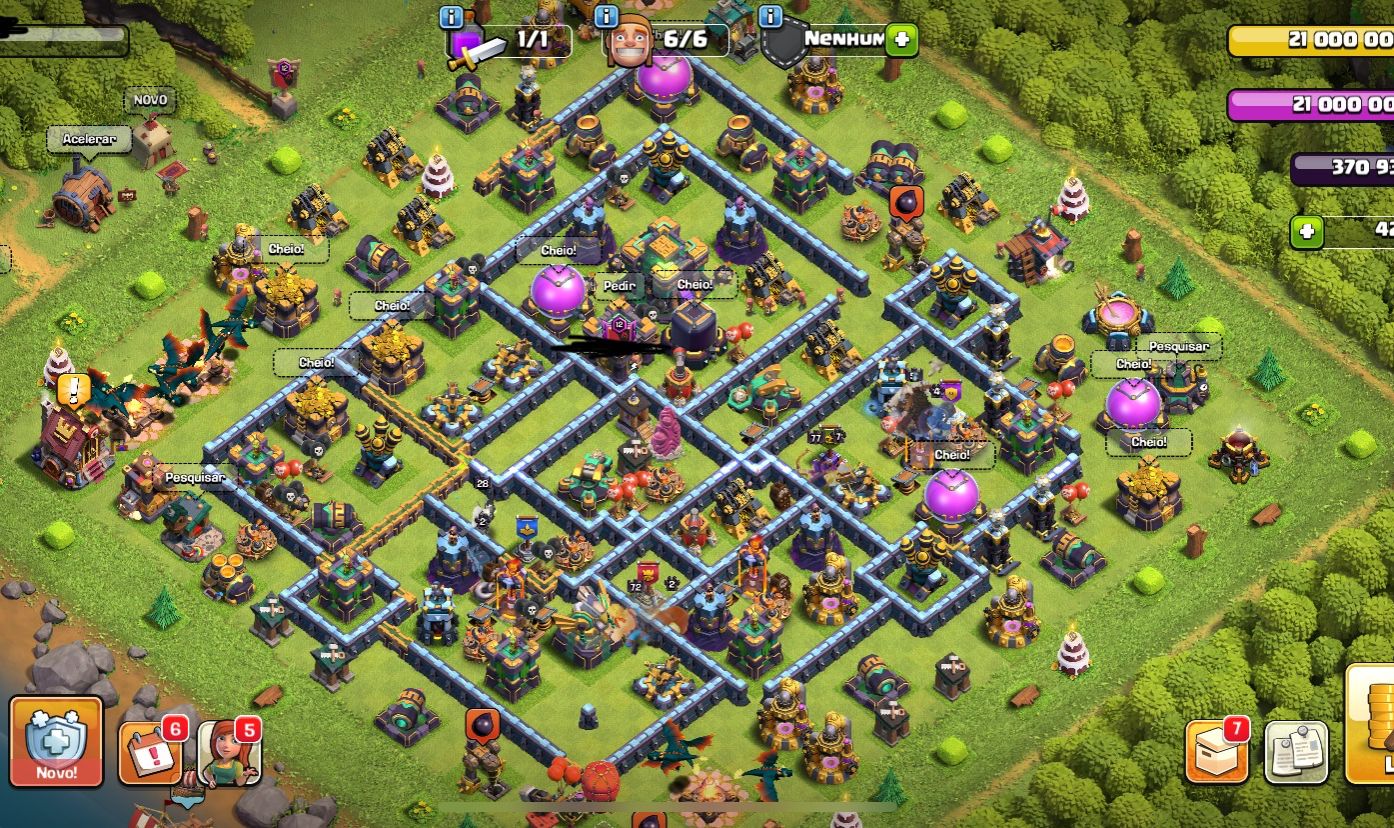 CONTA CLASH OF CLANS CV14 COM CLASH ROYALE E OUTROS