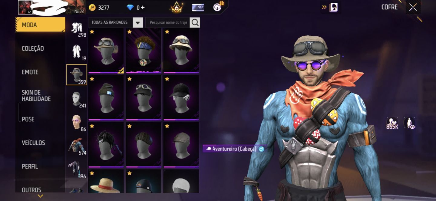FREE FIRE PRIME 6 | 572 PEITORAIS | 396 CALÇAS | MUITO COISA RARA NA CONTA