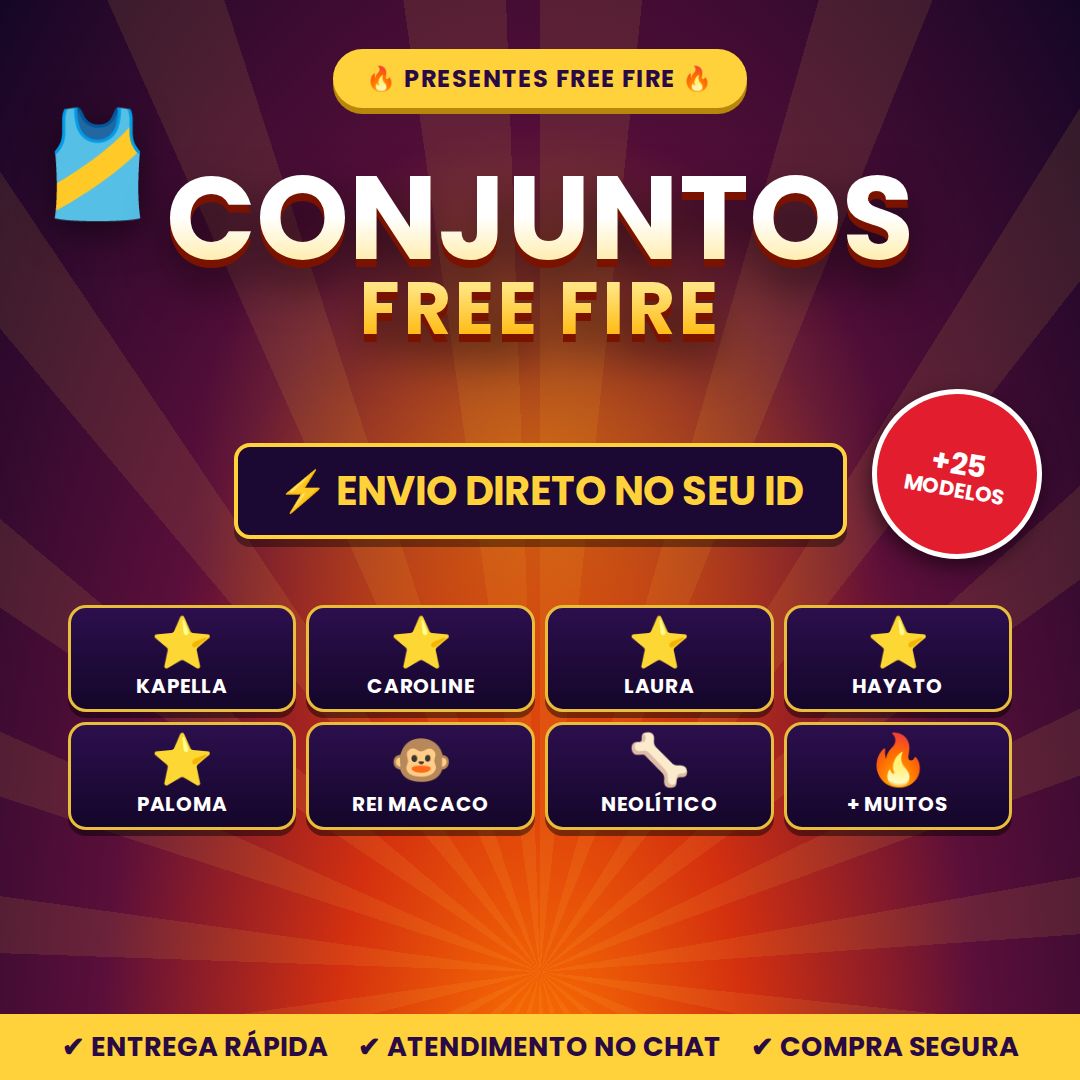 FREE FIRE CONJUNTOS | ENTREGA RAPIDA