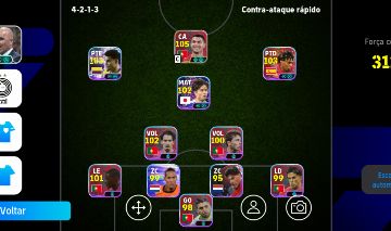 Conta efootball com pack de portugal para sair rápido