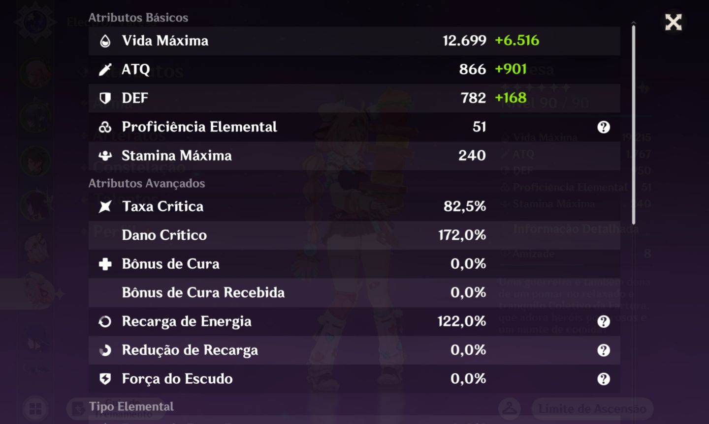 CONTA END GAME COM COLUMBINA, LAUMA, YAE, ODETTE, FURINA+SIG E MAIS!