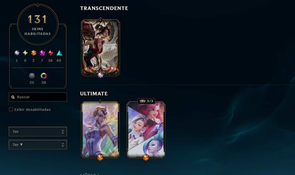 CONTA LOL + VALORANT ASCENDENTE - LVL 192 COM 131 SKINS