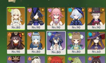 Vendendo conta Yae Miko C1R1 Hu Tao C1 Furina R1 Ineffa R1 e outros 5