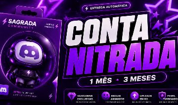 CONTAS NITRADA | 1 MÊS E 3 MESES | + ENTREGA AUTOMÁTICA