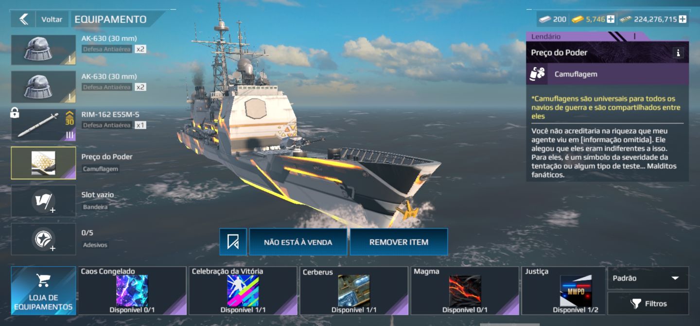 Conta de modern warships
