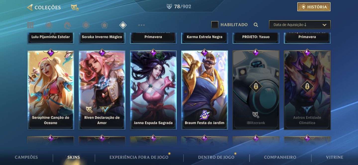 CONTA WILD RIFT SKINS DE GACHA