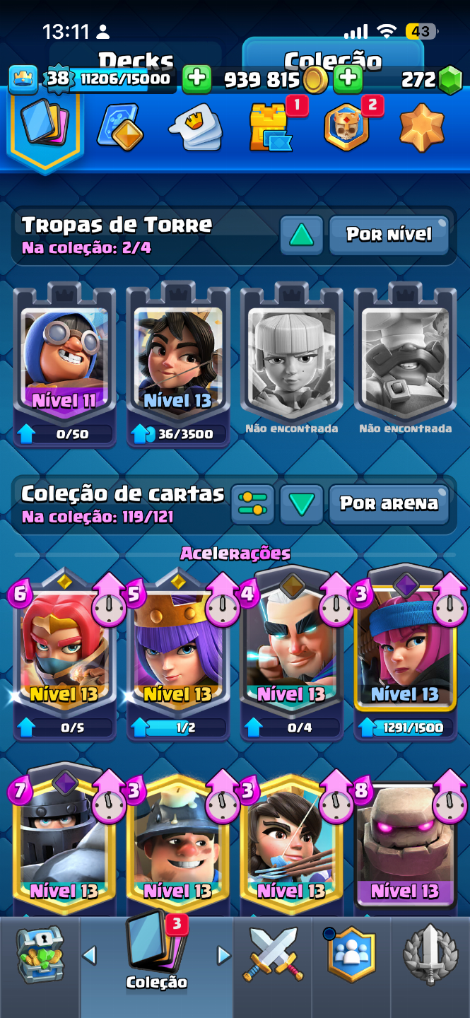 Conta de Clash royale para rapidinho!!