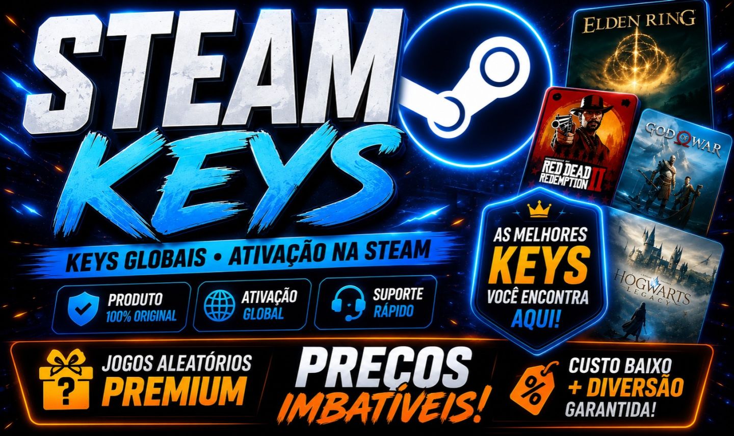 STEAM KEYS ALEATÓRIAS PREMIUM | JOGOS DE FAMOSOS 90 a 5000