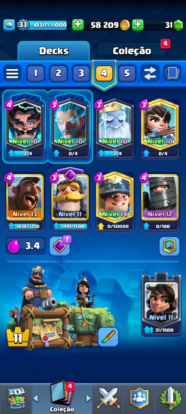 Conta de Clash Royale 9 anos