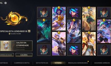 Conta LoL com Mais de 360 Skins - Raras e Exclusivas!