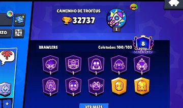 Conta Brawl stars Rara