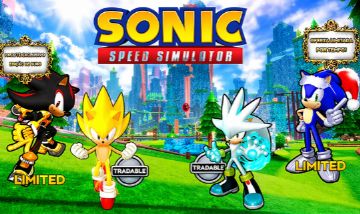 SUPER SILVER TRADABLE & SKINS LIMITADAS NO SONIC SPEED SIMULATOR