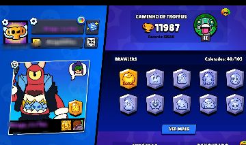 CONTA DE BRAWL STARS > 12K | 40 BRAWLERS | 4 LENDÁRIOS | 2 HÍPER | 2023