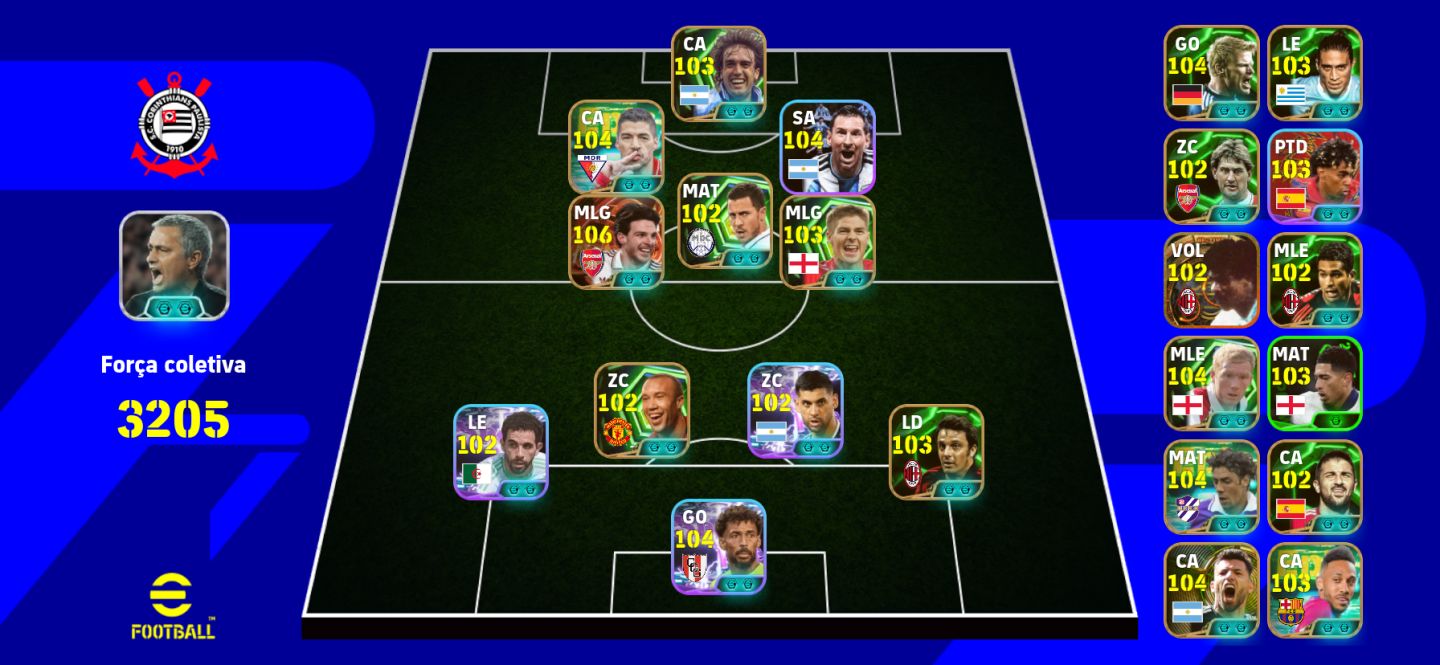 Conta muito boa para iniciantes Vozinha ao gol e jogadores Big Time