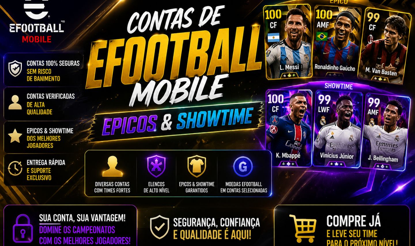 CONTAS DE EFOOTBALL ( COM EPIGOS E UPADAS )