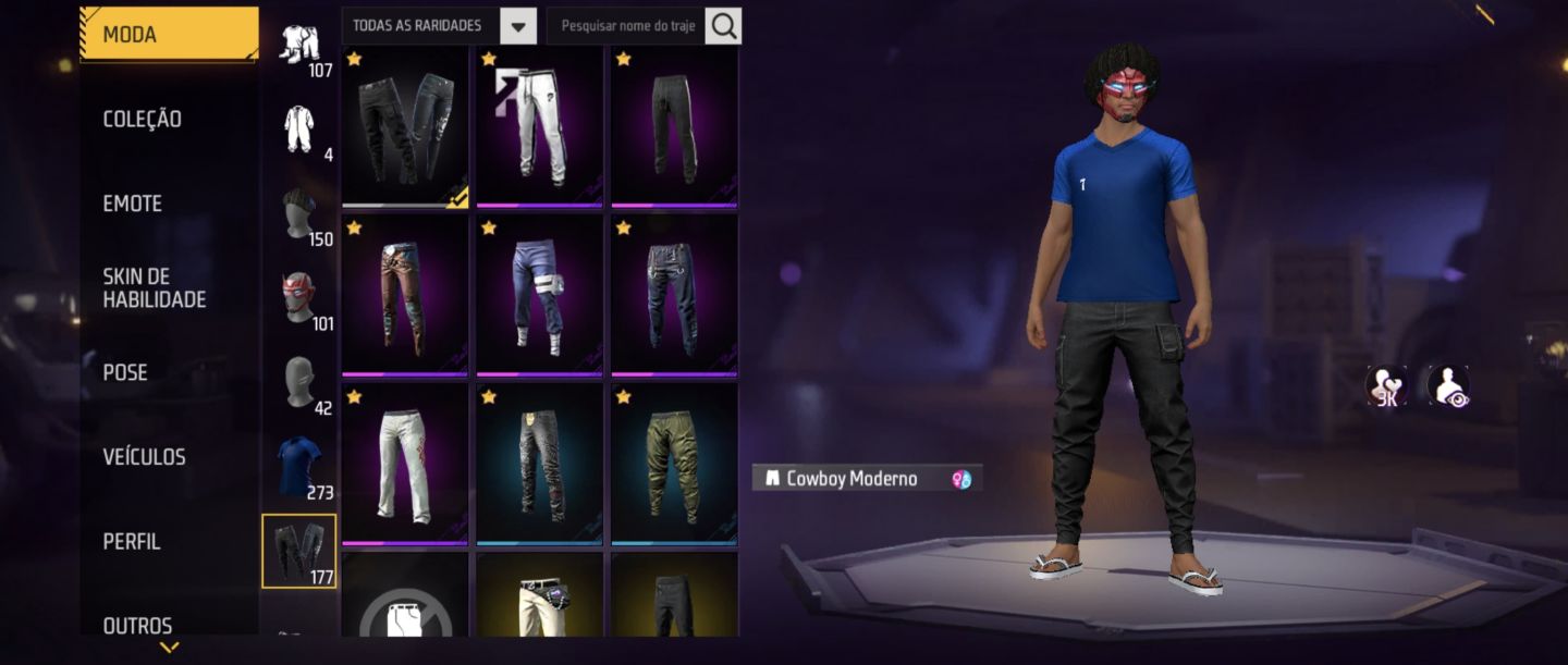 Conta de free fire focada em ap com ump roxa e prime 3
