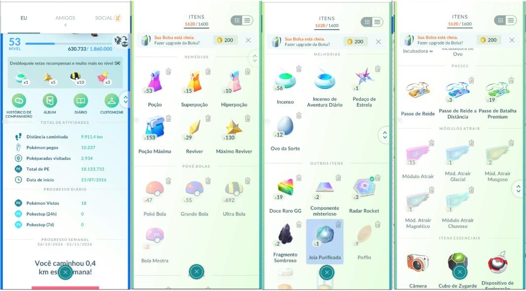 CONTA POKEMON GO LEVEL 53 | 30 LENDARIO | 202 BRILHANTE | CELEBI SHINY