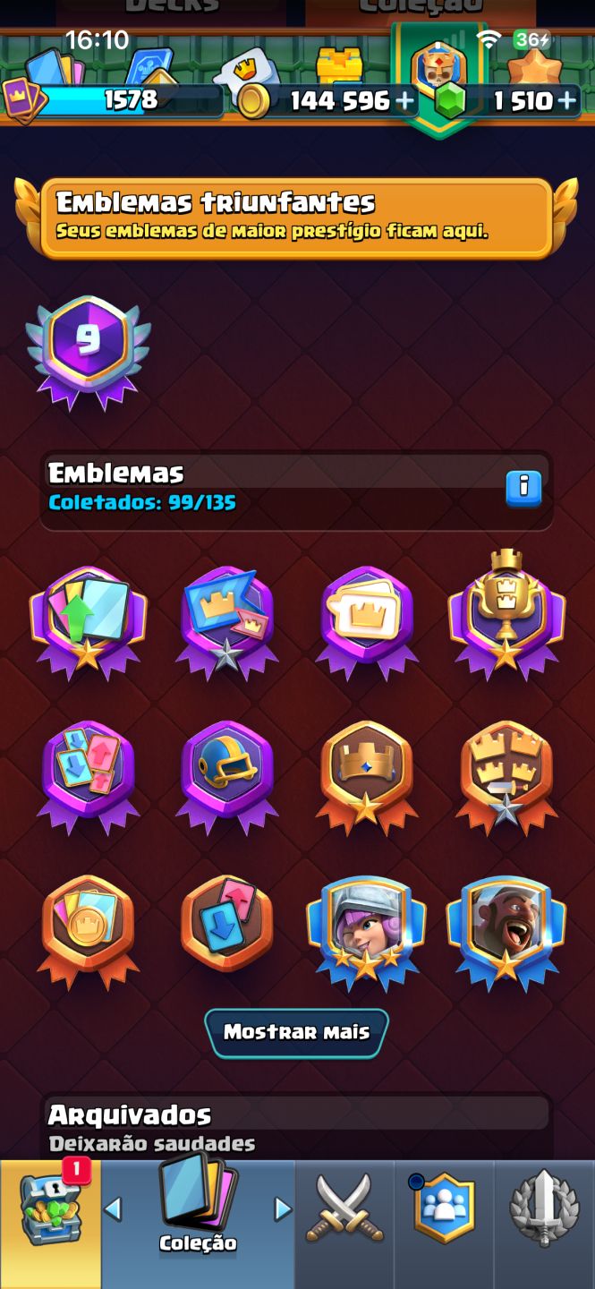 CONTA BRAWL STARS + CLASH ROYALE FULL