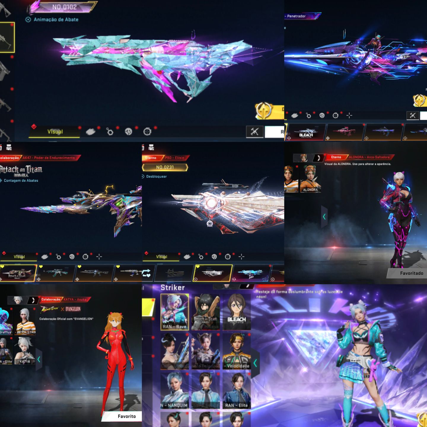 CONTA COM ITENS RAROS EX TOP 1 BR