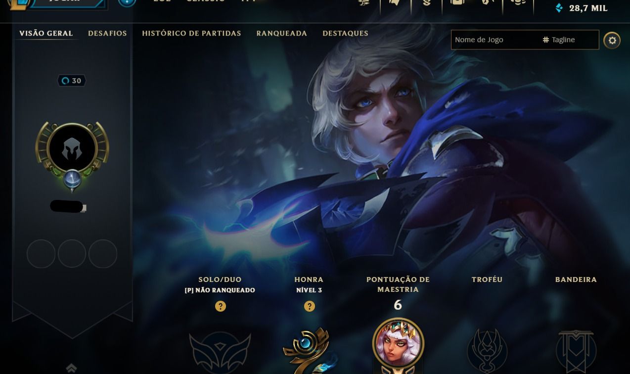 Smurf Acc com Rank Open e Mmr Alto e Boostado