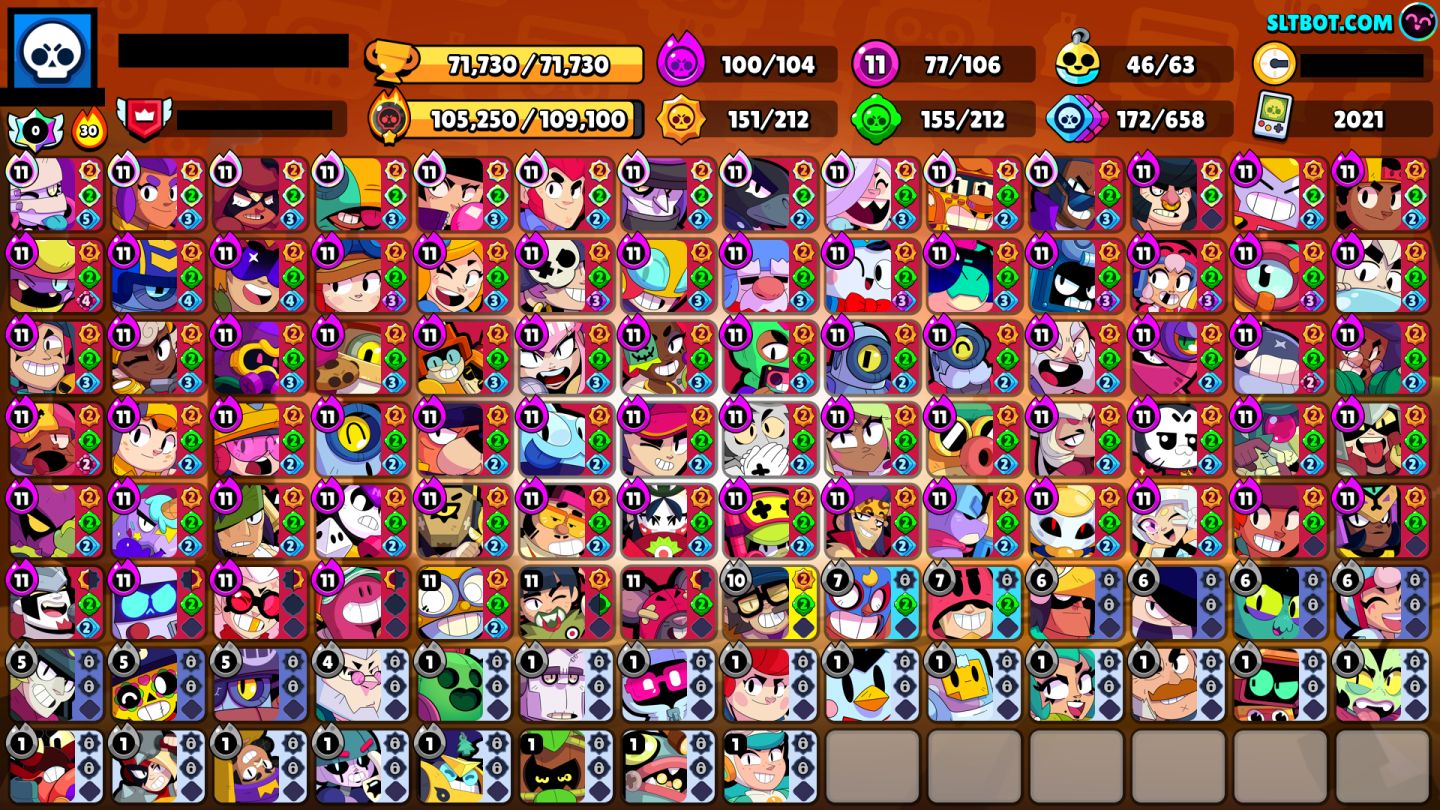 CONTA QUASE FULL LOTADA DE SKINS (PERFEITA PRA SER PRINCIPAL) | BRAWL STARS.