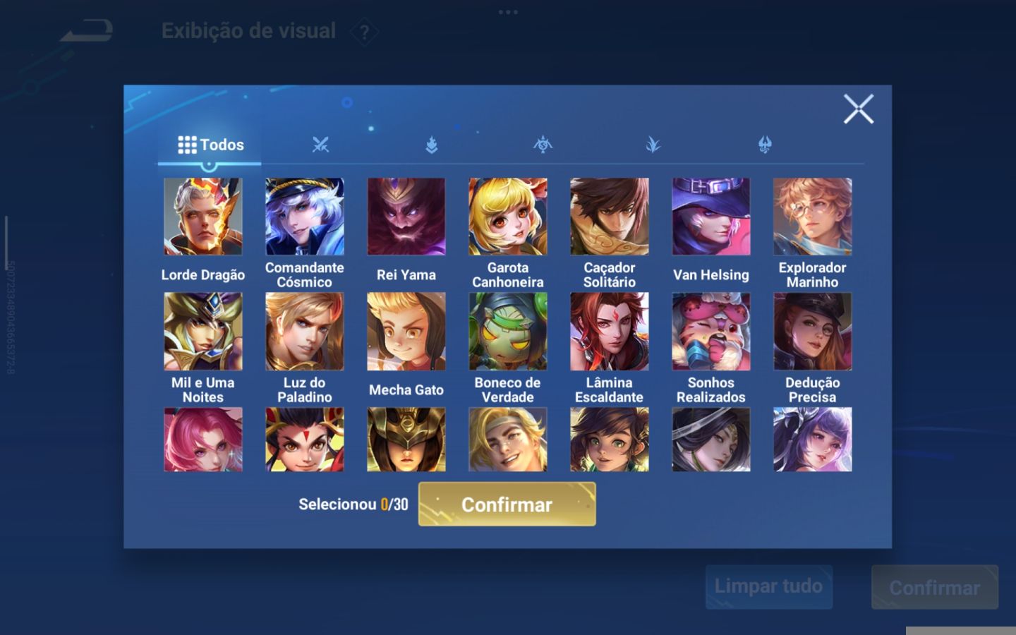 Conta Honor of Kings nível 100 + Várias skins