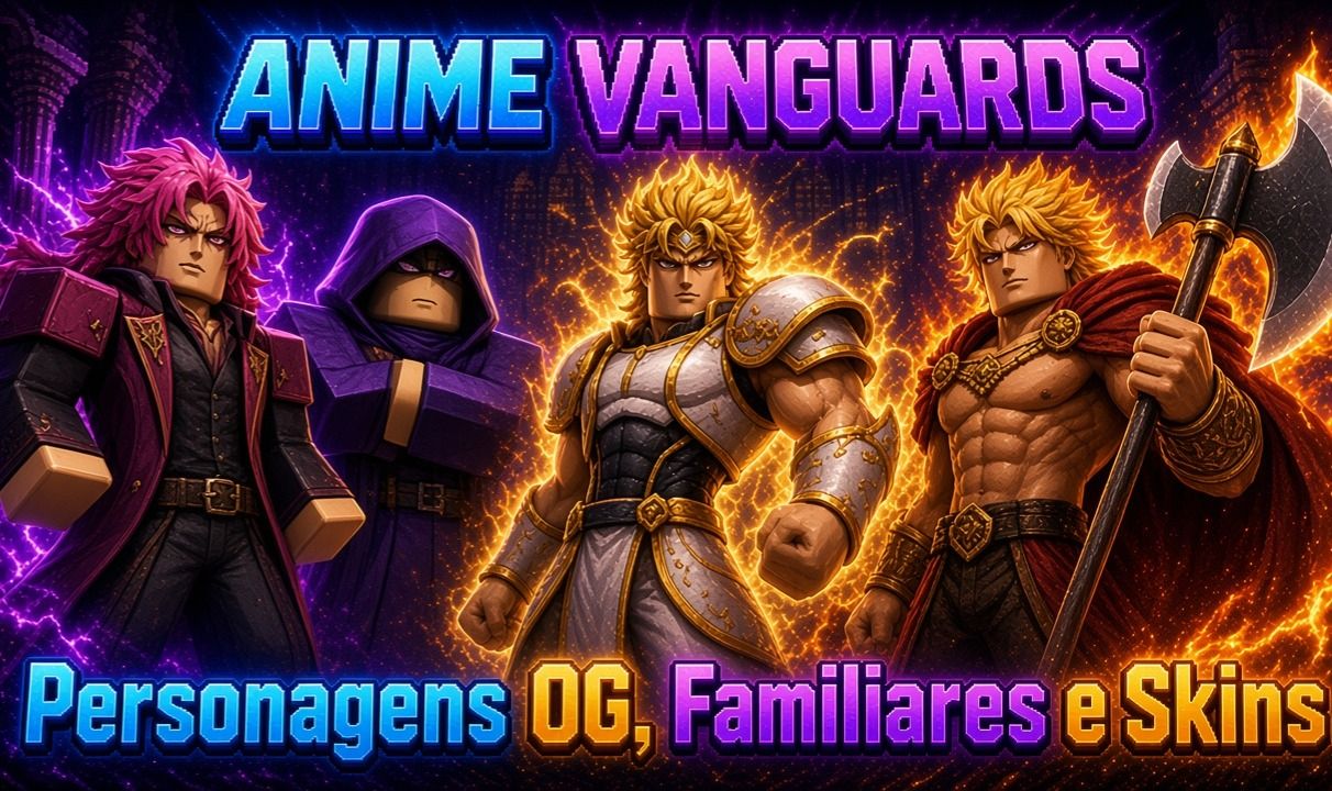 Anime Vanguards - Unidades OG, Skins e Familiares