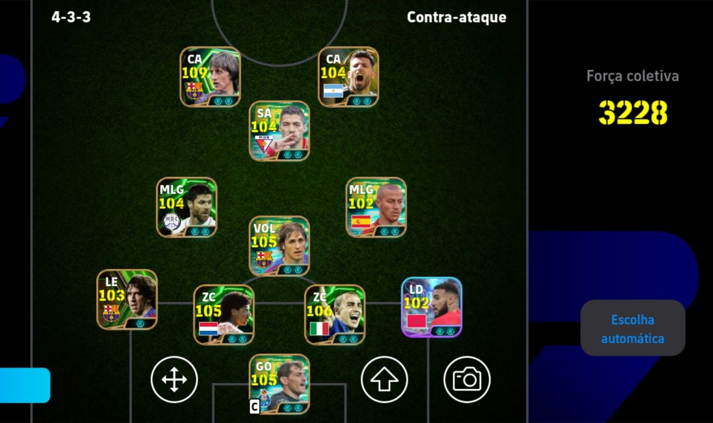 Conta Efootball 3228 de Força com Cruyff 109 e Novo Edmilson
