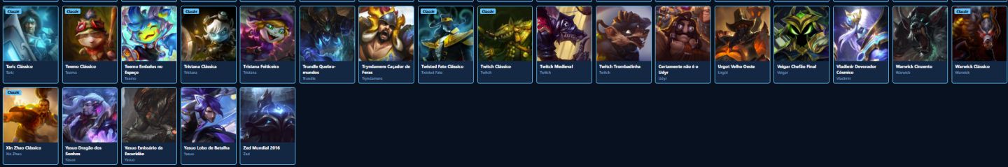 CONTA LEAGUE OF LEGENDS 104 SKINS NIVEL 270 FULL CHAMP
