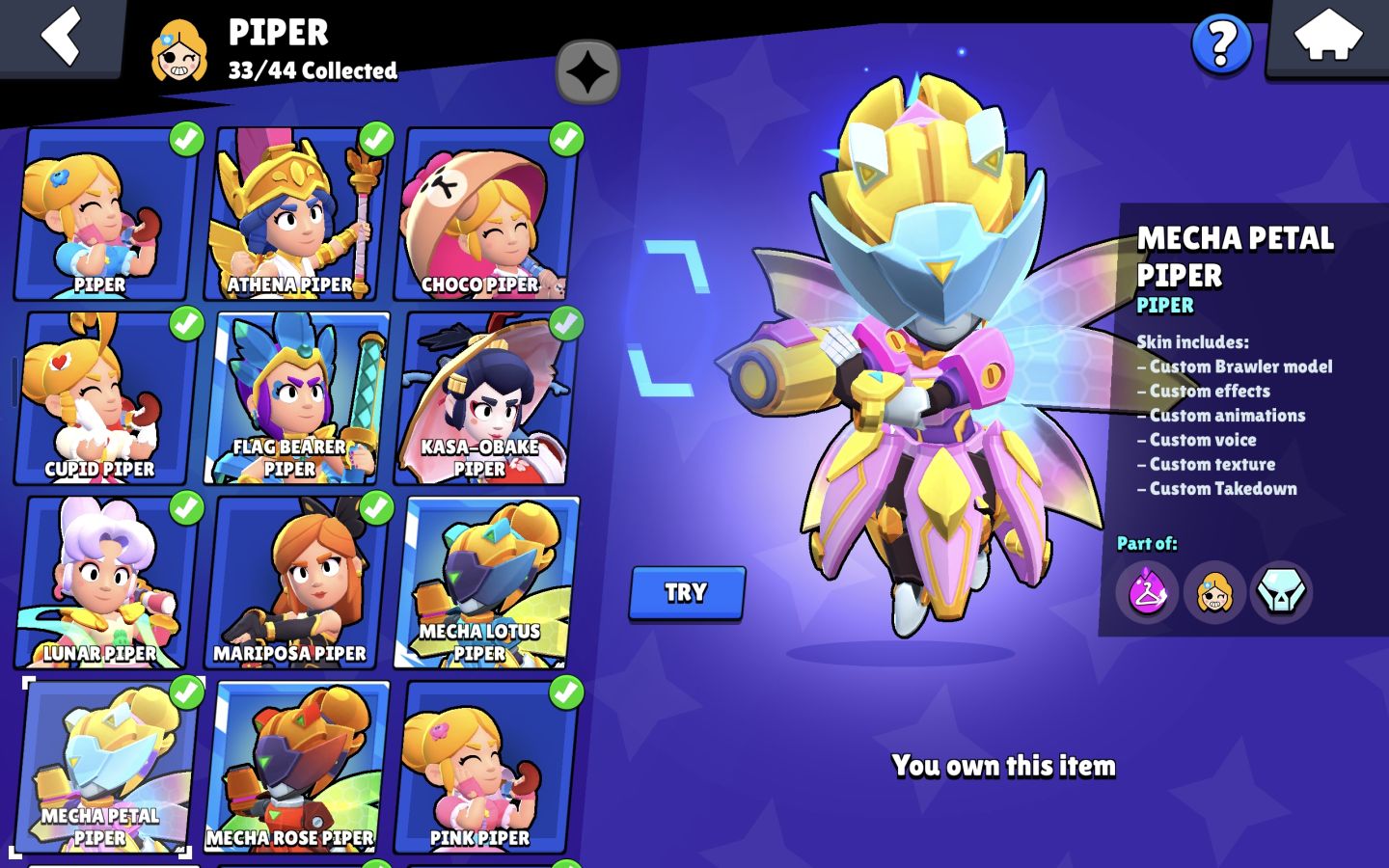 Conta Brawl stars | 89k troféus - 2019 - Skin Rei Frank vermelho + 625 skins
